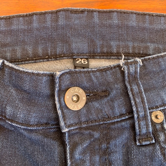 LF CARMAR High Rise Side Lace Distressed Jeans 26 - Picture 5 of 8